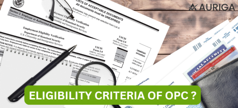 ELIGIBILITY CRITERIA OF OPC
