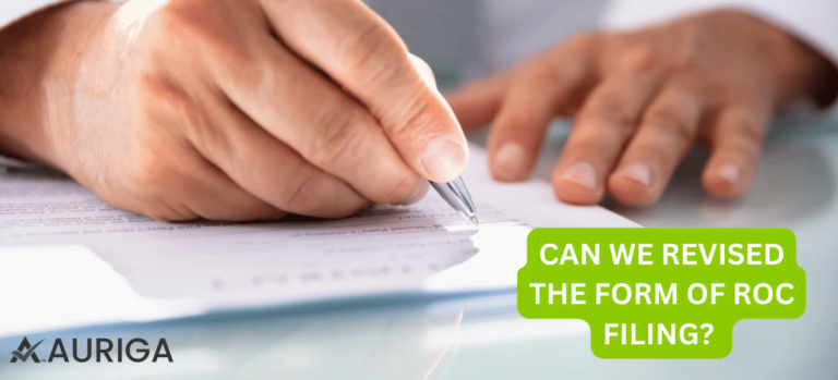 CAN WE REVISED THE FORM OF ROC FILING?