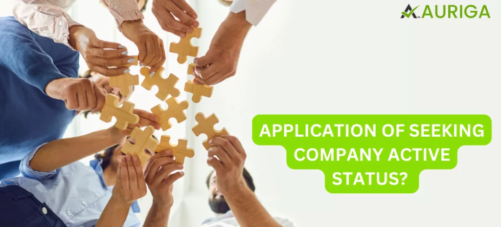 APPLICATION OF SEEKING COMPANY ACTIVE STATUS?