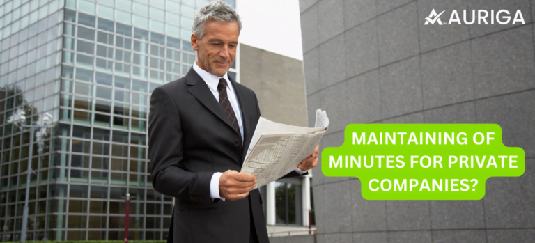 MAINTAINING OF MINUTES FOR PRIVATE COMPANIES?