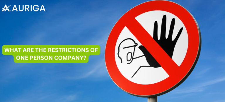 WHAT ARE THE RESTRICTIONS OF ONE PERSON COMPANY?