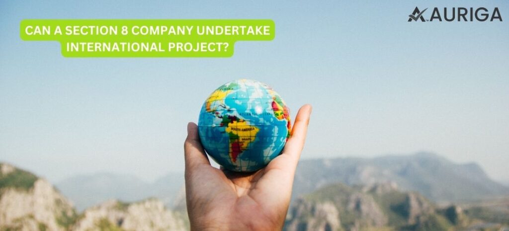 CAN A SECTION 8 COMPANY UNDER TAKE INTERNATIONAL PROJECT? 1 AURIGA ACCOUNTING PRIVATE LIMITED CAN A SECTION 8 COMPANY UNDER TAKE INTERNATIONAL PROJECT?