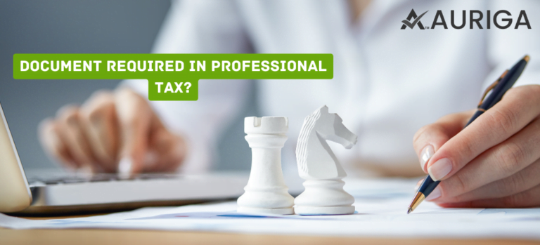 document required in professional tax online ?