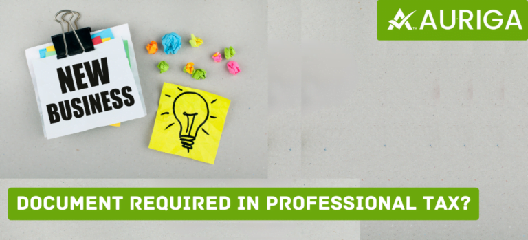 document required in professional tax online ?