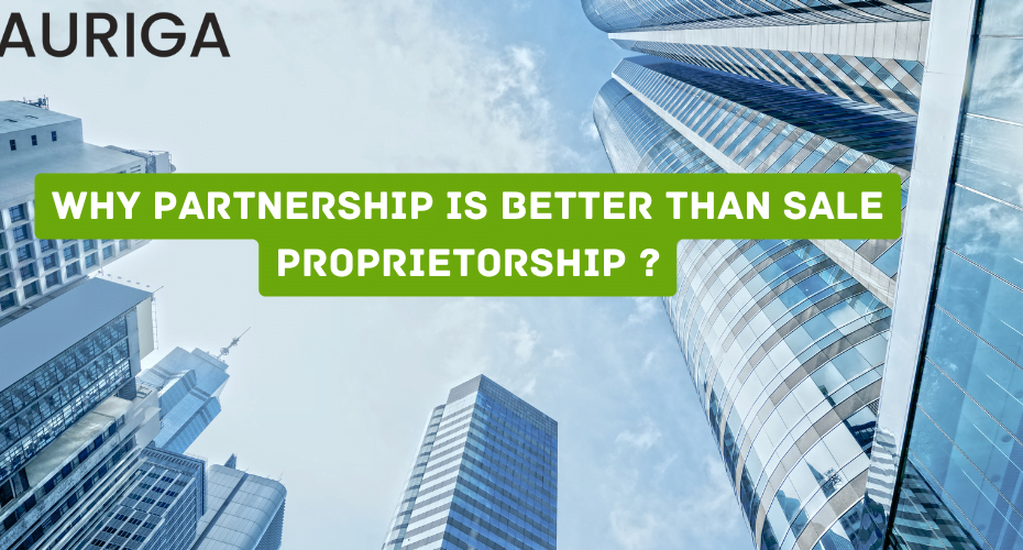 why partnership is better than sale proprietorship ?