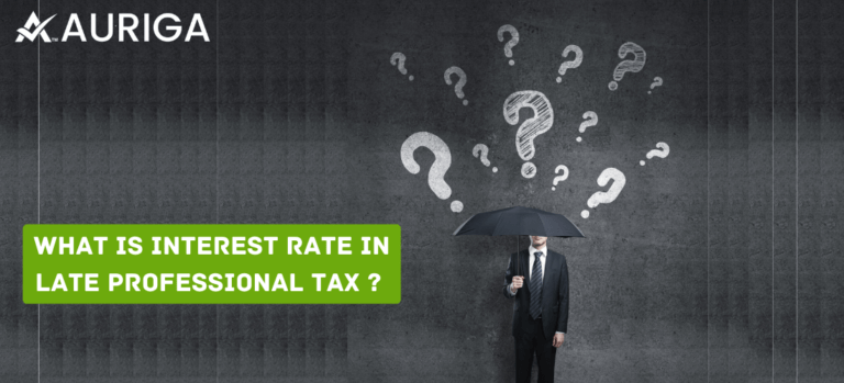 what is interest rate in late professional tax ?