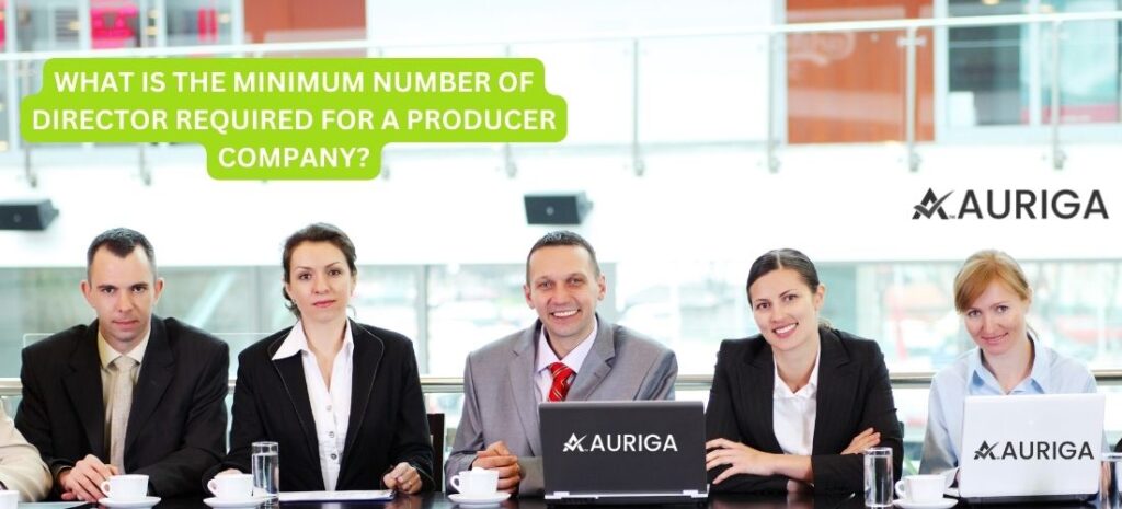 WHAT IS THE MINIMUM NUMBER OF DIRECTOR REQUIRED FOR A PRODUCER COMPANY? JUST 5 STEPS 1 AURIGA ACCOUNTING PRIVATE LIMITED WHAT IS THE MINIMUM NUMBER OF DIRECTOR REQUIRED FOR A PRODUCER COMPANY?