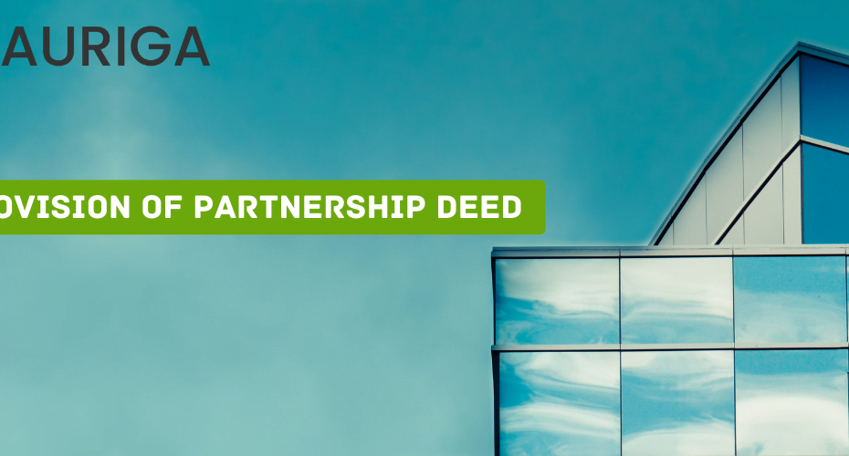 deed | main provision of partnership deed