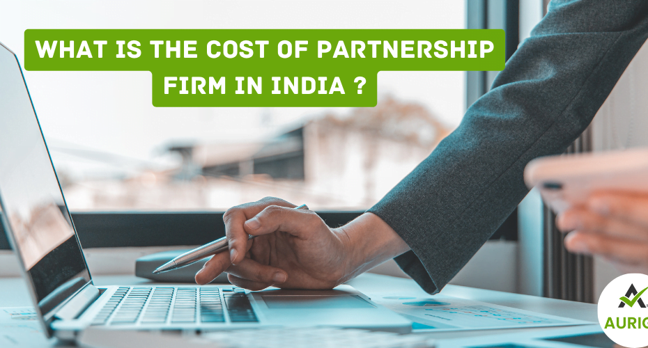 what is the cost of partnership firm in India ?