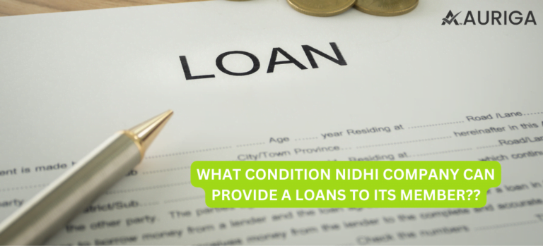 WHAT CONDITION NIDHI COMPANY CAN PROVIDE A LOANS TO ITS MEMBER?