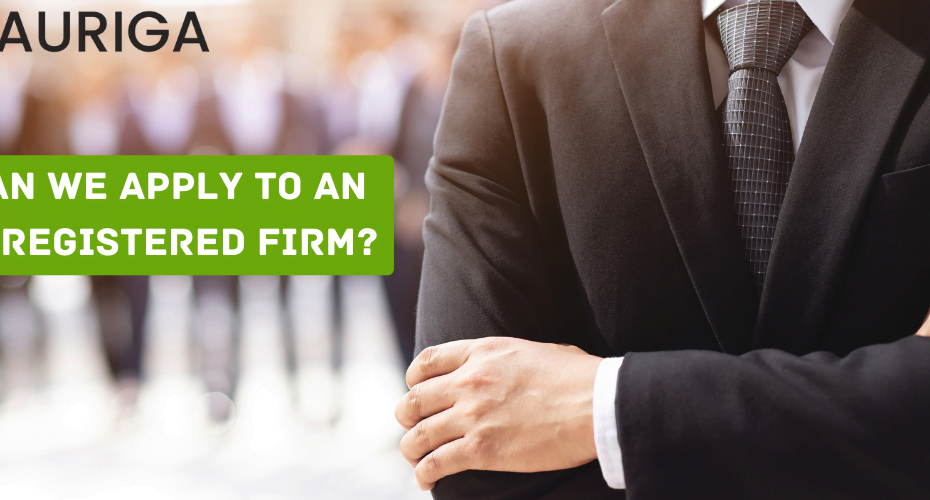 can we apply to an unregistered firm ?