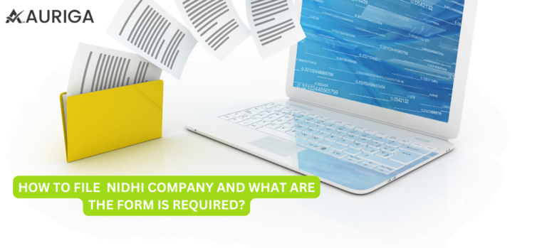 HOW TO FILE NIDHI COMPANY AND WHAT ARE THE FORM IS REQUIRED?