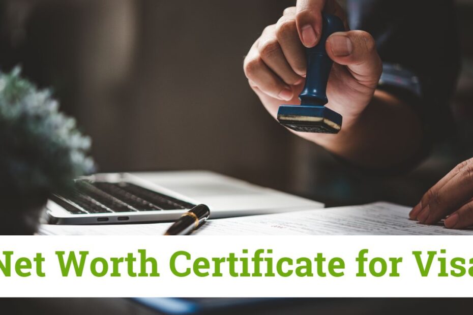 Net Worth Certificate for Visa