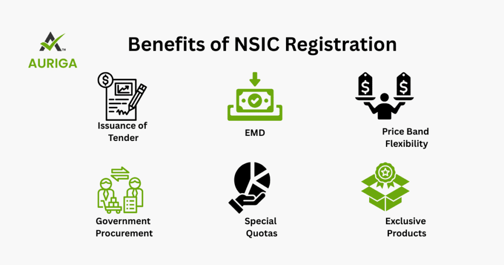 AURIGA ACCOUNTING PRIVATE LIMITED Benefit NSIC Registration