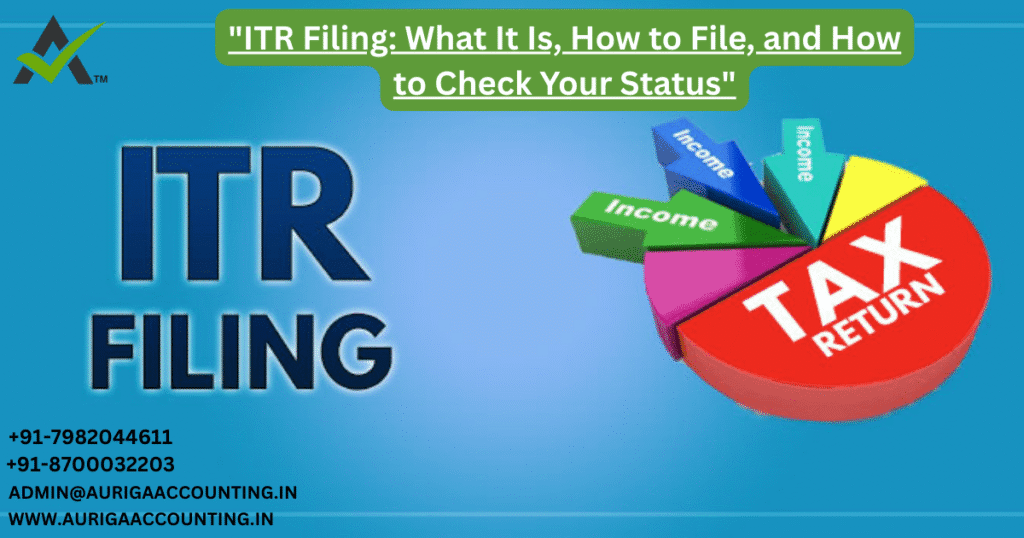 ITR Filing What It Is How to File, and How to Check Your Status" 2 AURIGA ACCOUNTING PRIVATE LIMITED AURIGA ACCOUNTING PRIVATE LIMITED ITR Filing What It Is How to File and How to Check Your Status