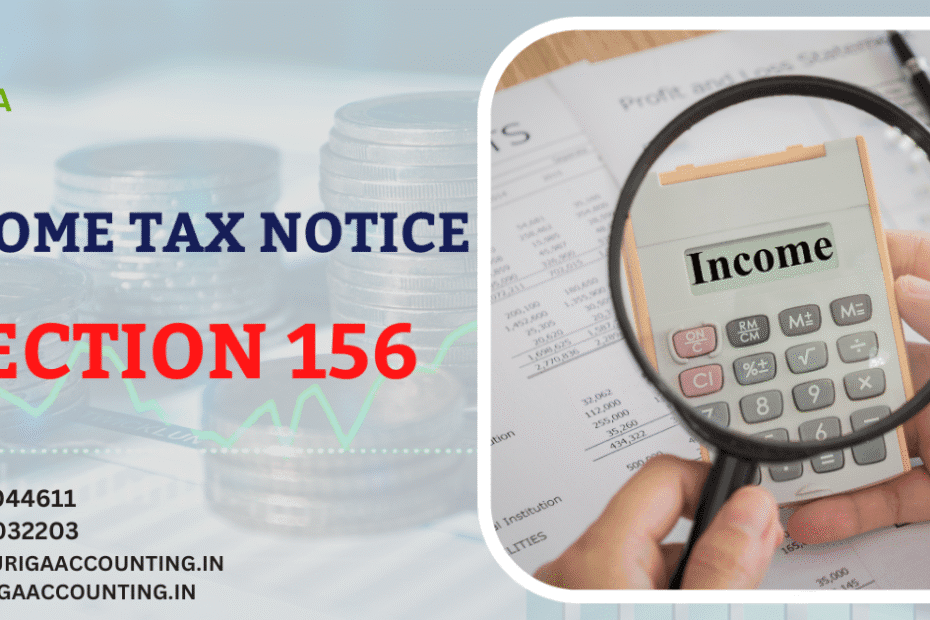 AURIGA ACCOUNTING PRIVATE LIMITED Notice for Demand under Section 156 of the Income Tax Act