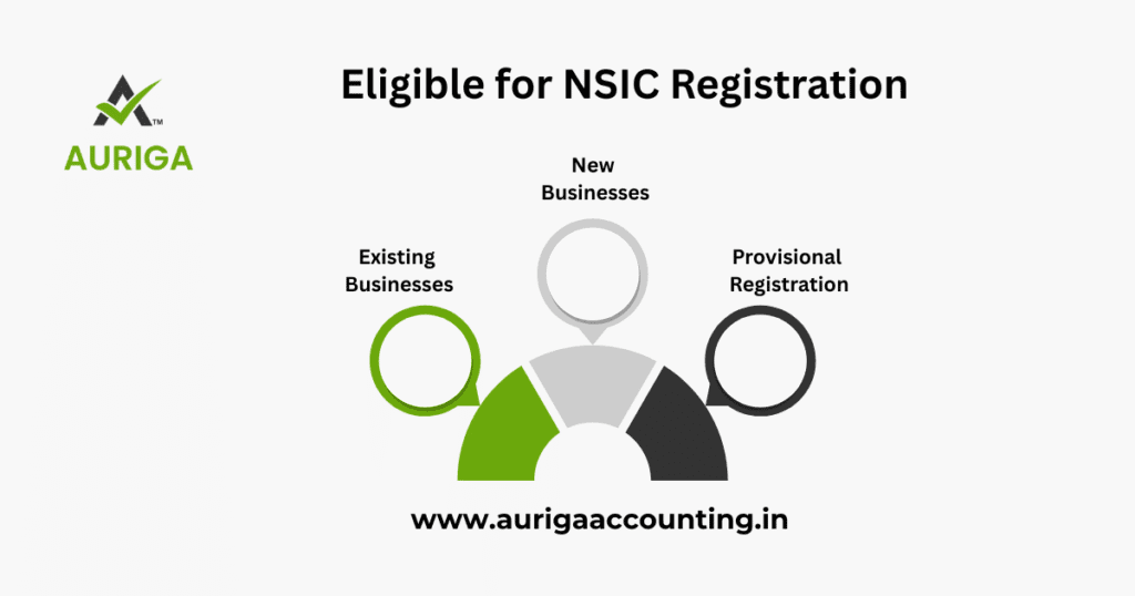 AURIGA ACCOUNTING PRIVATE LIMITED eligible NSIC registration