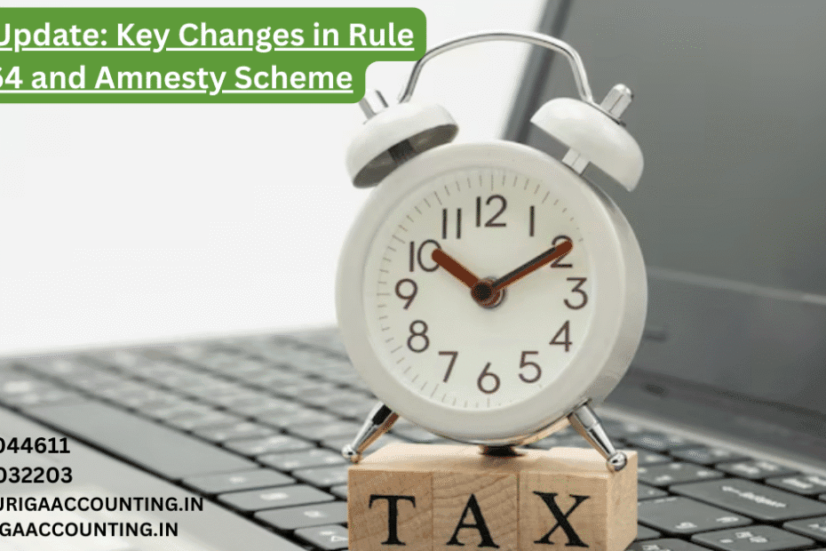 AURIGA ACCOUNTING PRIVATE LIMITED CBIC Update Key Changes in Rule 164 and Amnesty Scheme