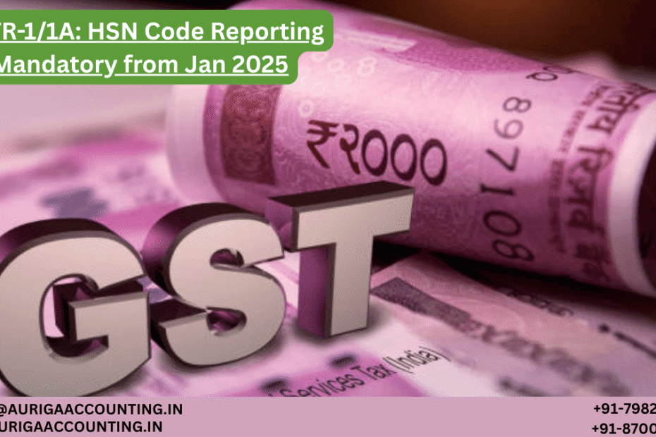 AURIGA ACCOUNTING PRIVATE LIMITED GSTR 11A HSN Code Reporting Mandatory from Jan 2025