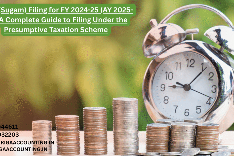 AURIGA ACCOUNTING PRIVATE LIMITED ITR 4 Sugam Filing for FY 2024 25 AY 2025 26Under the Presumptive Taxation Scheme
