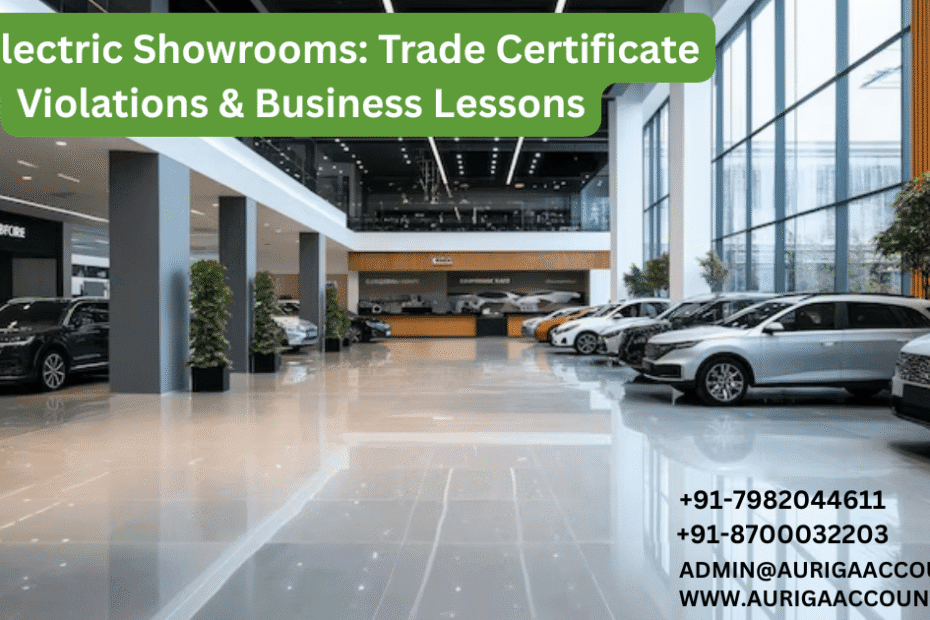 AURIGA ACCOUNTING PRIVATE LIMITED Ola Electric Showrooms Trade Certificate Violations Business Lessons
