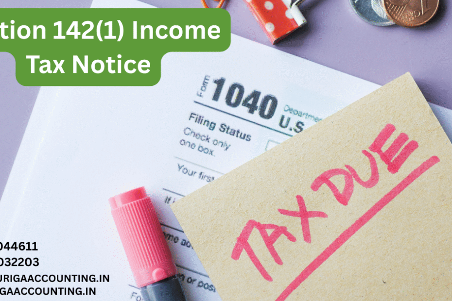 AURIGA ACCOUNTING PRIVATE LIMITED Section 1421 Income Tax Notice