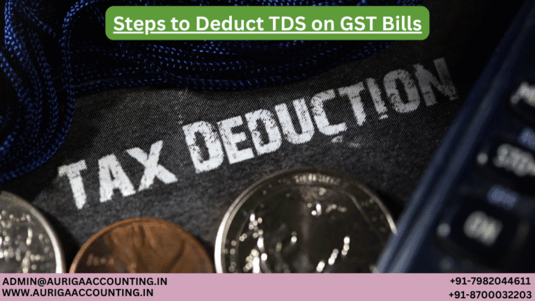 Steps to Deduct TDS on GST Bills