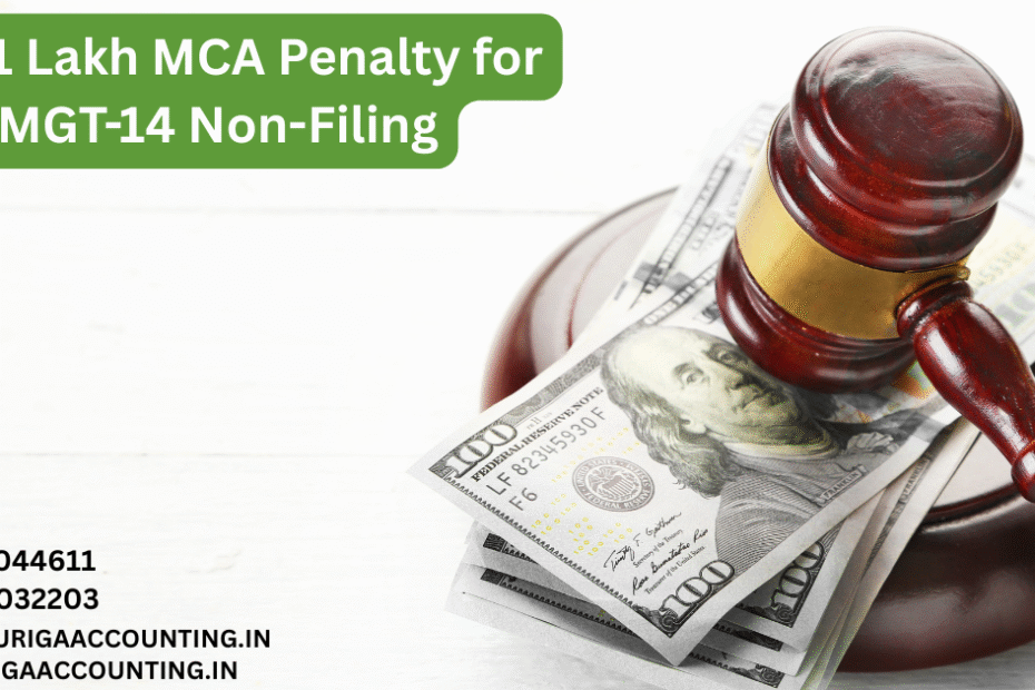 AURIGA ACCOUNTING PRIVATE LIMITED 11.1 Lakh MCA Penalty for MGT 14 Non Filing 2