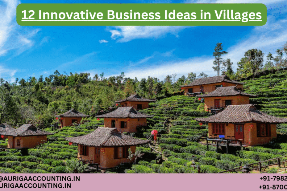 12 Innovative Business Ideas in Villages 34 AURIGA ACCOUNTING PRIVATE LIMITED AURIGA ACCOUNTING PRIVATE LIMITED 12 Innovative Business Ideas in Villages