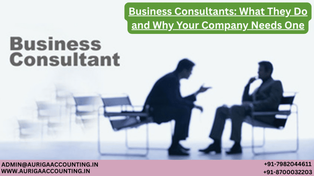 Business Consultants: What They Do and Why Your Company Needs One 1 AURIGA ACCOUNTING PRIVATE LIMITED AURIGA ACCOUNTING PRIVATE LIMITED Business Consultants What They Do and Why Your Company Needs One