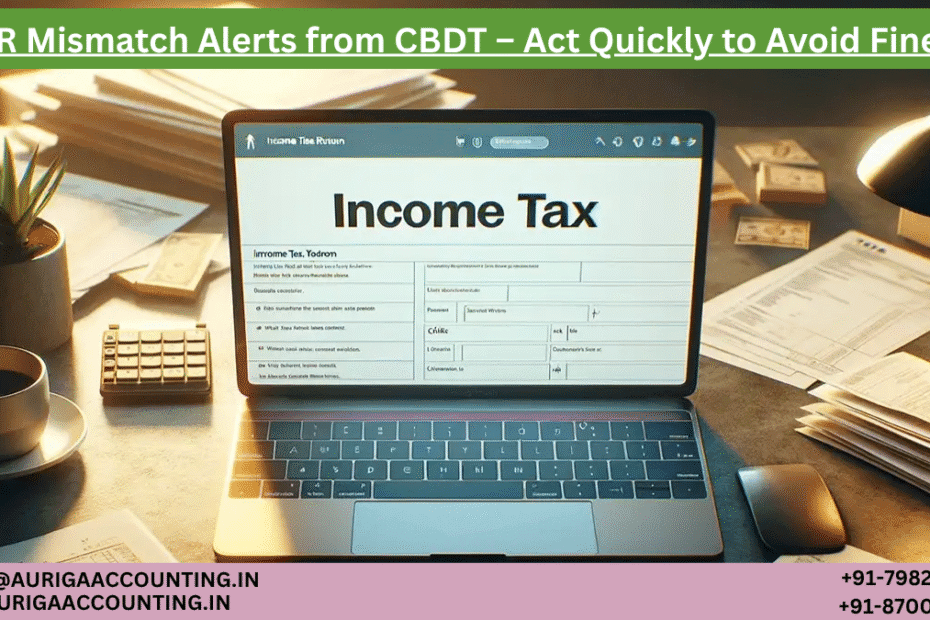 ITR Mismatch Alerts from CBDT – Act Quickly to Avoid Fines! 1 AURIGA ACCOUNTING PRIVATE LIMITED AURIGA ACCOUNTING PRIVATE LIMITED ITR Mismatch Alerts from CBDT – Act Quickly to Avoid Fines