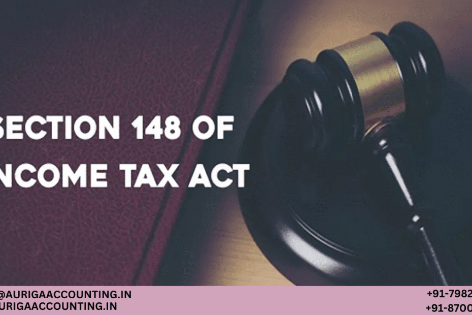 AURIGA ACCOUNTING PRIVATE LIMITED What is Section 148 of the Income Tax Act