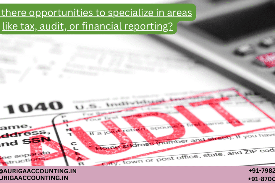 AURIGA ACCOUNTING PRIVATE LIMITED Are there opportunities to specialize in areas like tax audit or financial reporting