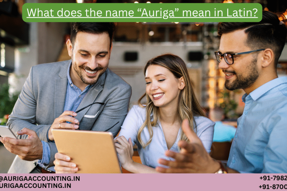 What does the name “Auriga” mean in Latin? 67 AURIGA ACCOUNTING PRIVATE LIMITED AURIGA ACCOUNTING PRIVATE LIMITED What does the name Auriga mean in Latin