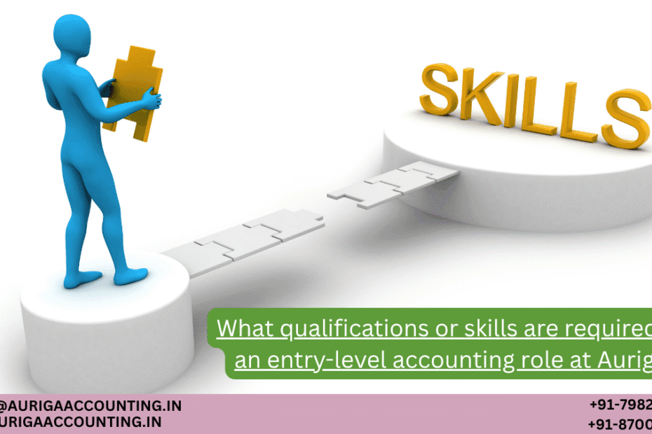AURIGA ACCOUNTING PRIVATE LIMITED What qualifications or skills are required for an entry level accounting role at Auriga