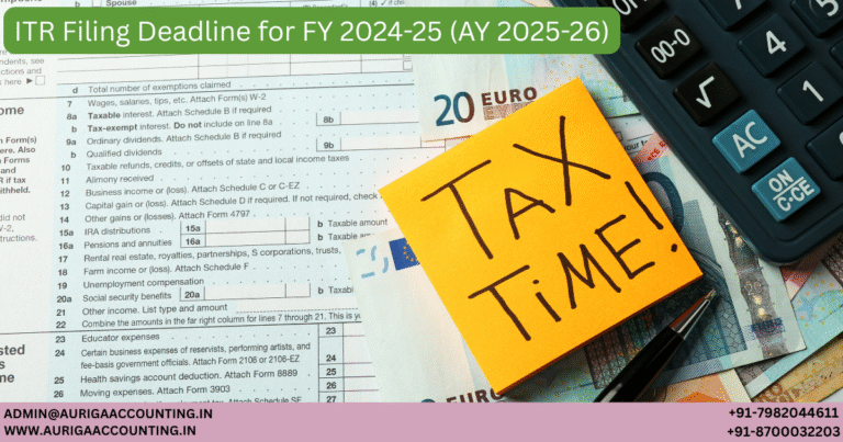ITR Filing Deadline for FY 2024-25 (AY 2025-26)