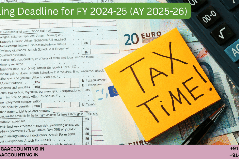 AURIGA ACCOUNTING PRIVATE LIMITED ITR Filing Deadline for FY 2024 25 AY 2025 26