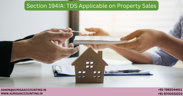 Section 194IA TDS Applicable on Property Sales