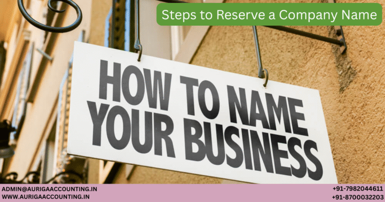 Steps to Reserve a Company Name