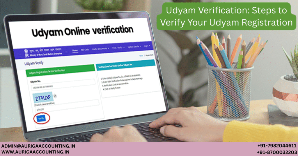 Udyam Verification: Steps to Verify Your Udyam Registration 1 AURIGA ACCOUNTING PRIVATE LIMITED AURIGA ACCOUNTING PRIVATE LIMITED Untitled 1200 x 630 px 2