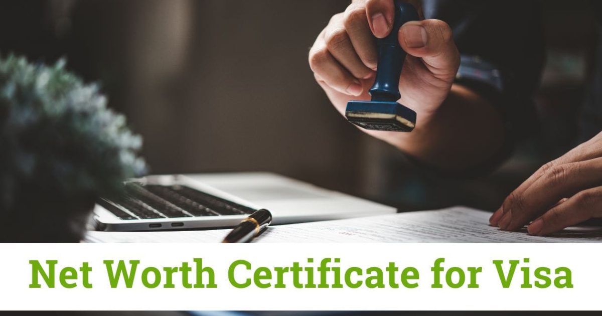 Net Worth Certificate for Visa
